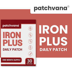 Patchvana Iron Plus Patch no-residue adhesion keeps skin clean and comfortable.