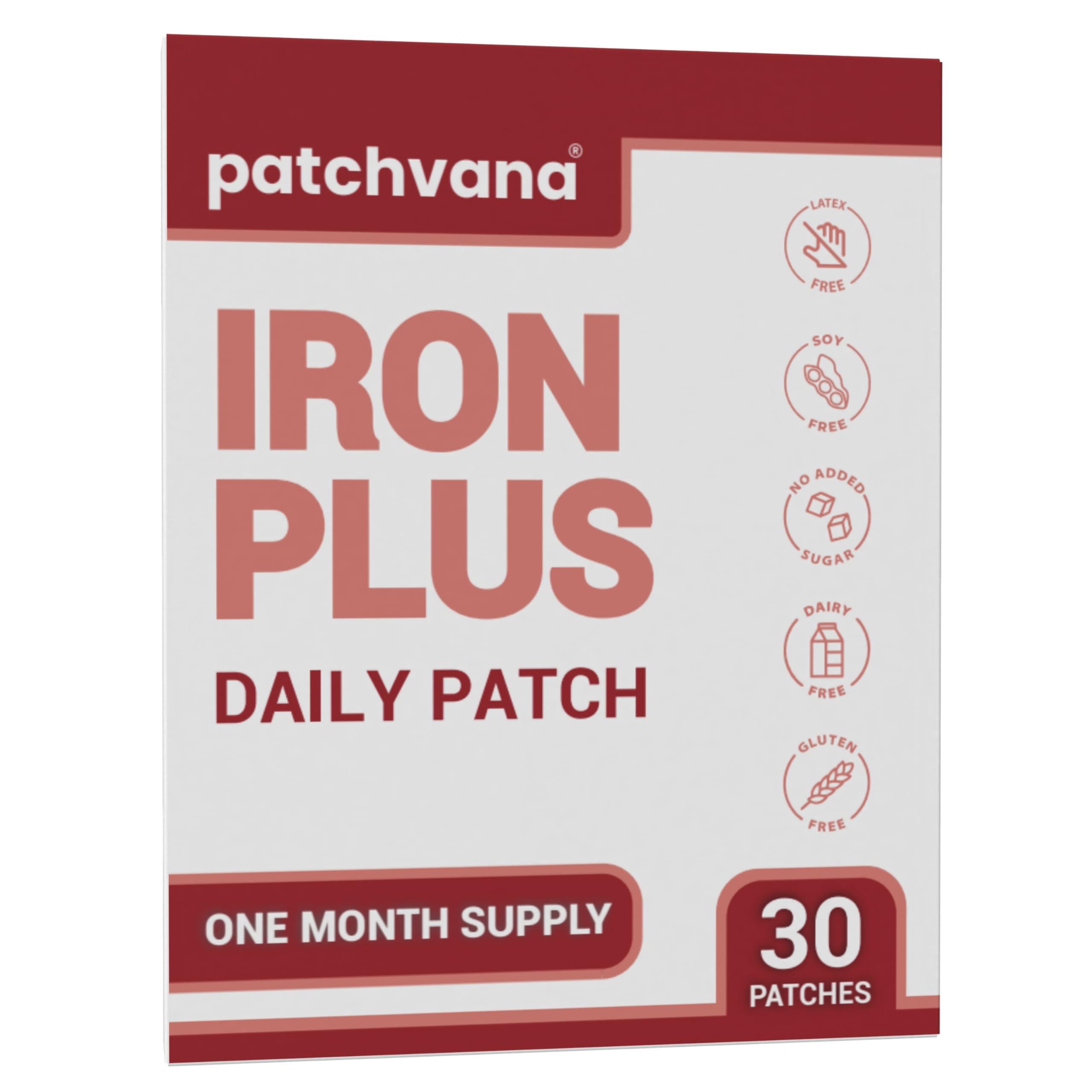 Patchvana Iron Plus Patch on skin for discreet, comfortable daily wear.