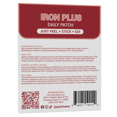 Patchvana Iron Plus Patch transparent under clothing, ideal for travel and busy days.