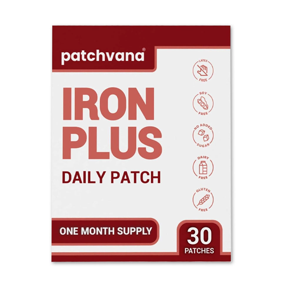 Patchvana Iron Plus Patch is travel-ready for on-the-go routines.