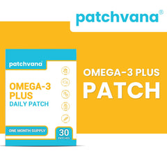Close-up view of Patchvana Omega-3 patch design