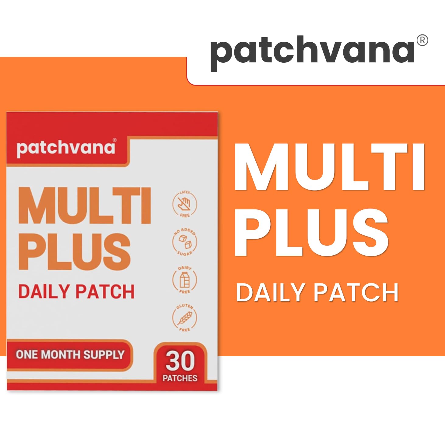 Patchvana packaging close-up shows easy application and clean design