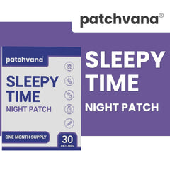 Close-up of Patchvana Sleep Patch's transparent finish on skin.