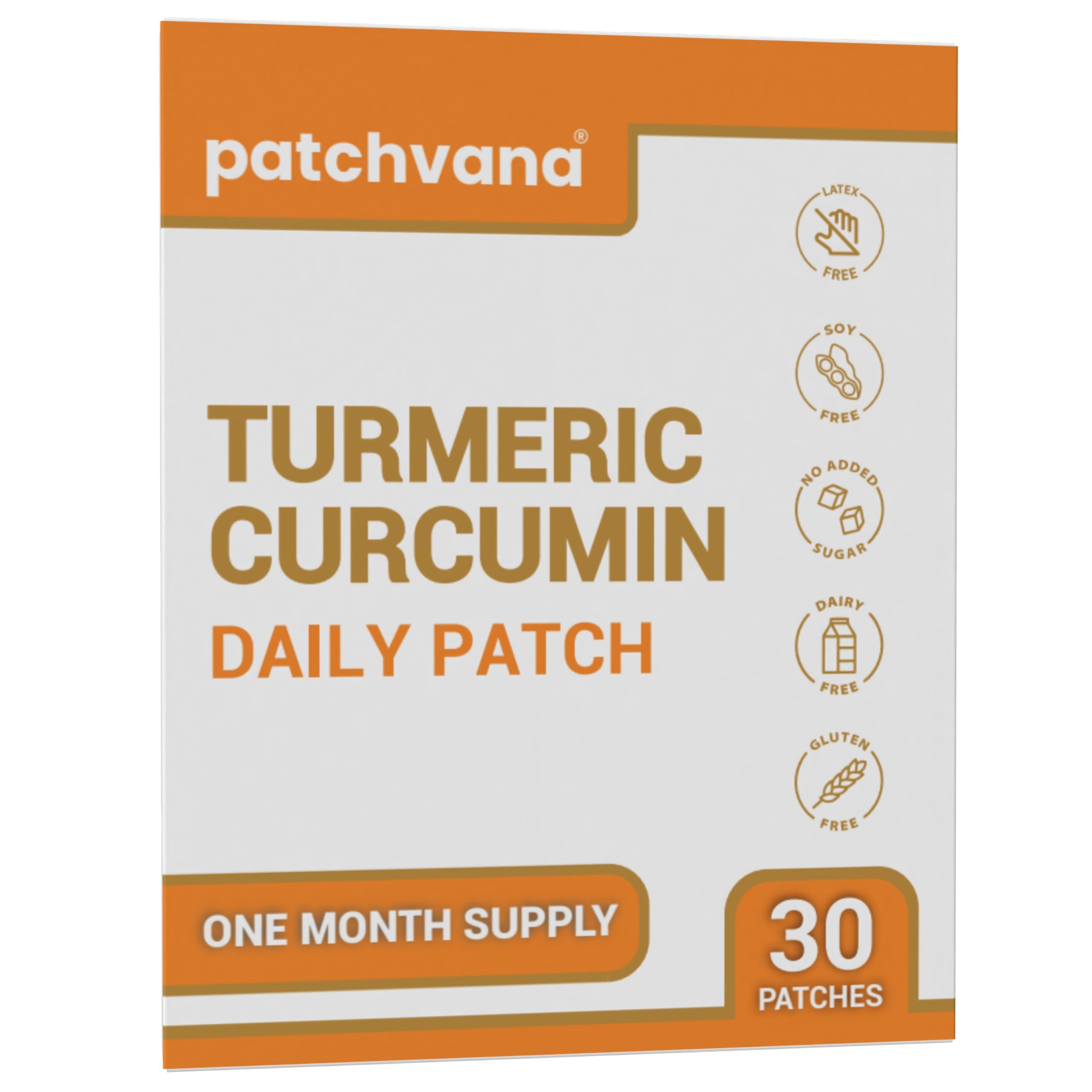 Patchvana turmeric patch on skin for discreet all-day wear.