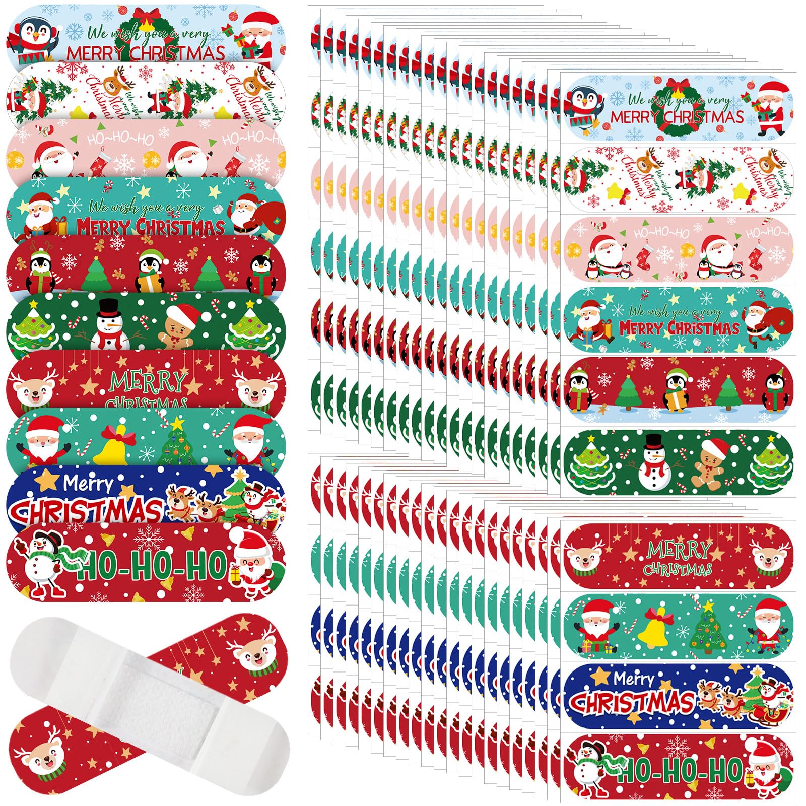 Patelai Kids Bandages 300-piece pack with colorful cartoon designs for kids' minor cuts.