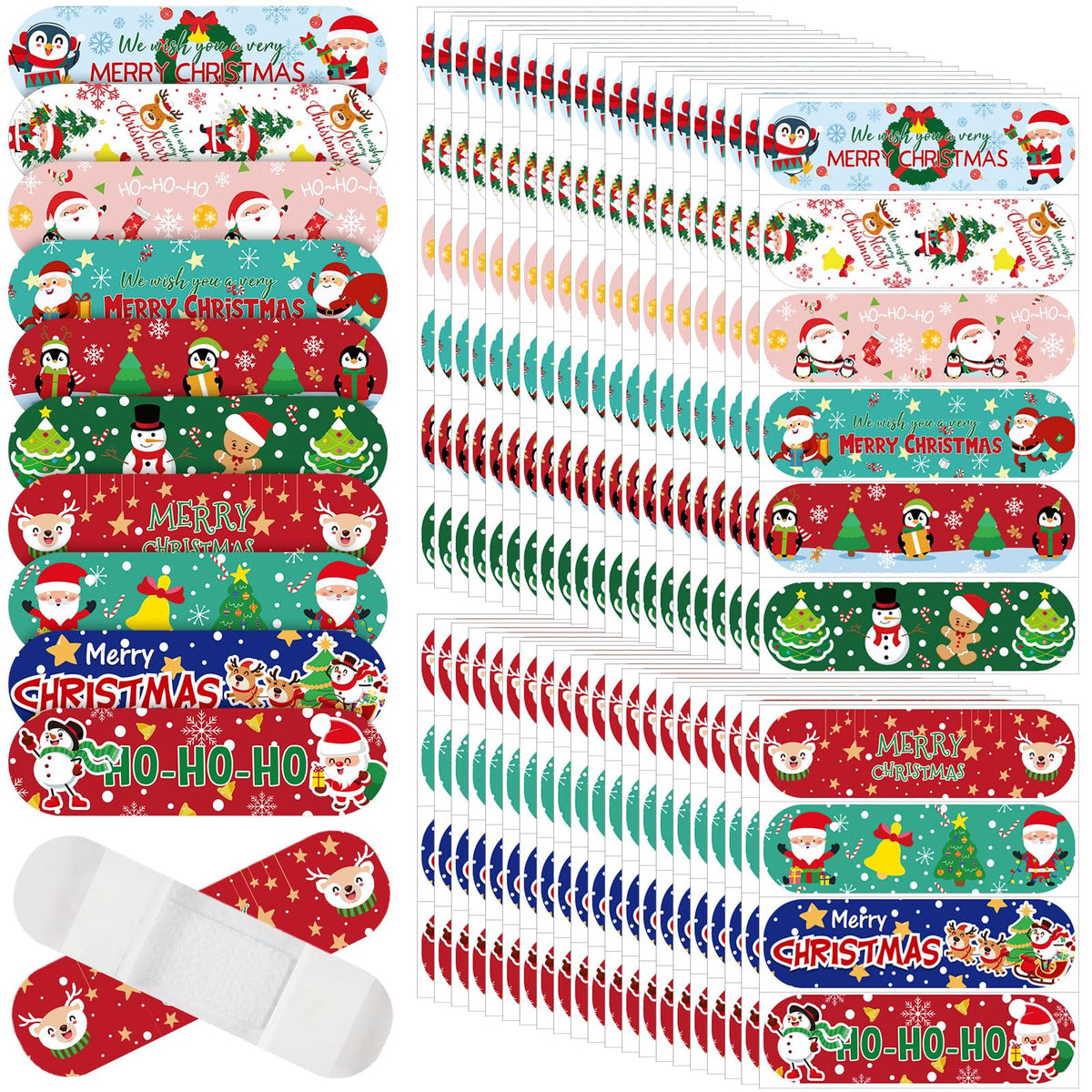 Patelai Kids Bandages 300-piece pack with colorful cartoon designs for kids' minor cuts.