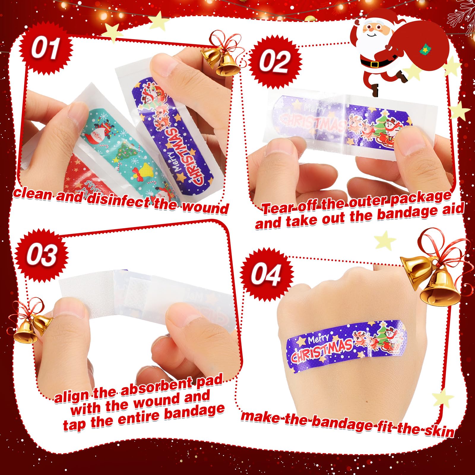 Patelai Bandages with anti-sensitive glue suitable for sensitive skin.