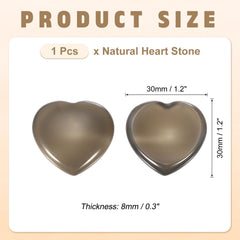 PATIKIL natural agate gray pocket stone polished for discreet use.