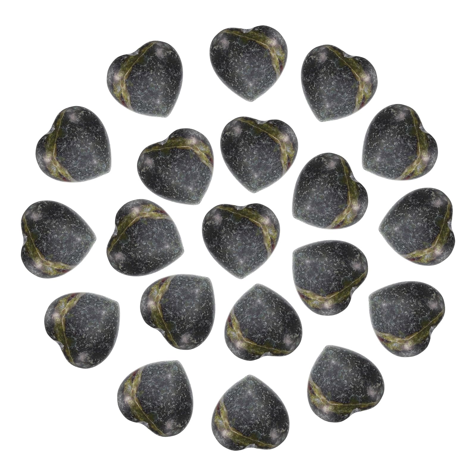 PATIKIL bloodstone heart crystal close-up showing natural texture for meditative focus