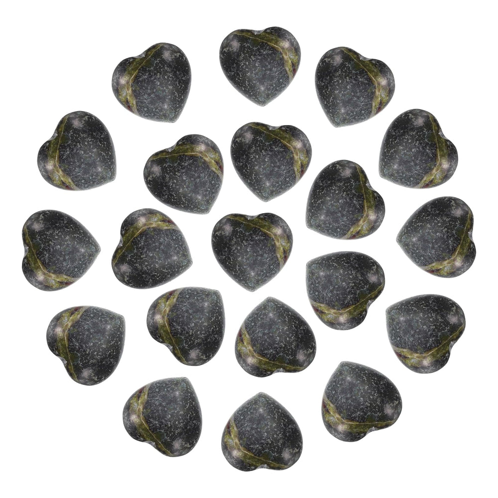 PATIKIL bloodstone heart crystal close-up showing natural texture for meditative focus