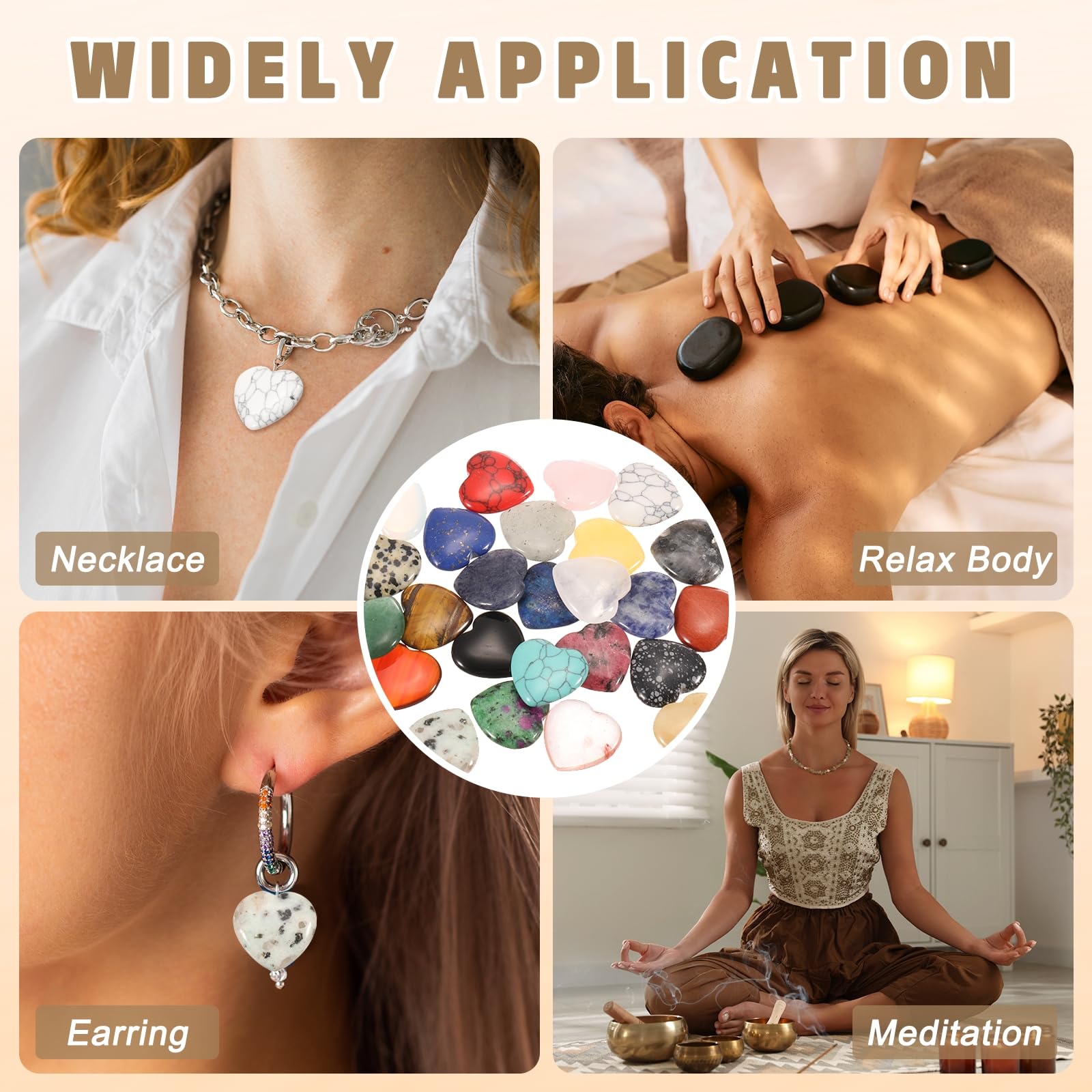 PATIKIL natural stone heart crystal makes a thoughtful gift.