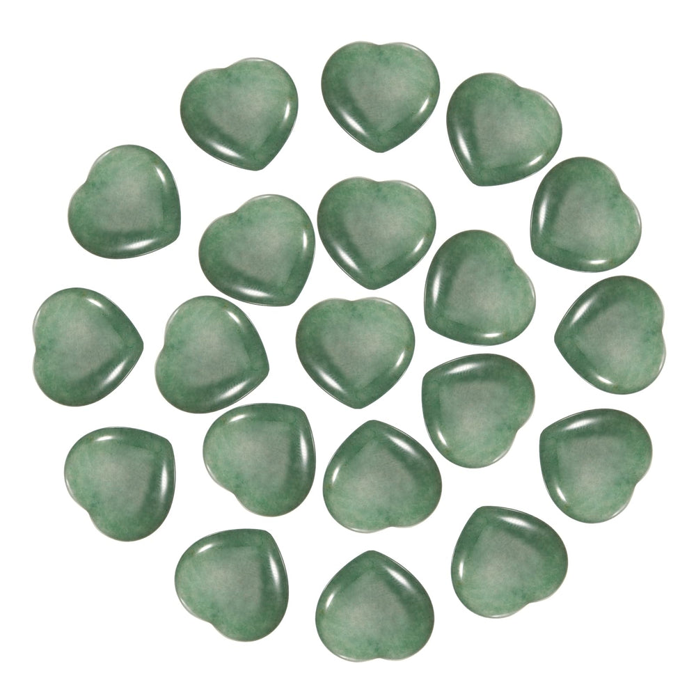 PATIKIL emerald green heart crystal with a polished surface for calming moments.