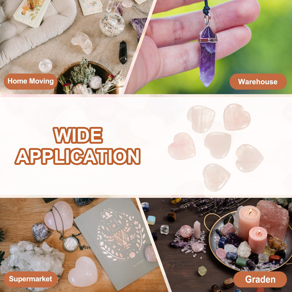 PATIKIL rose quartz heart centerpiece complements home decor.