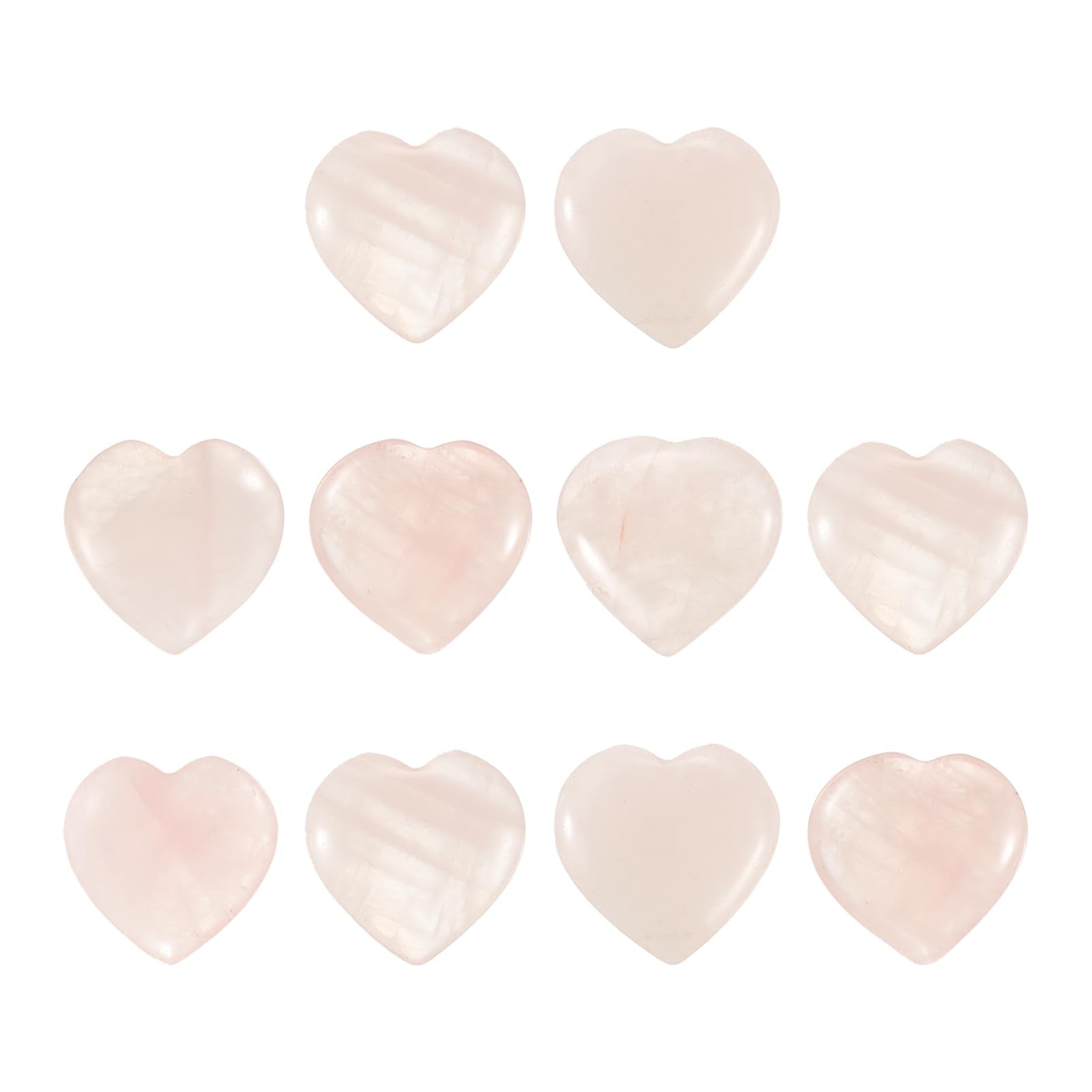 PATIKIL pink rose quartz heart crystal adds calming energy to any space.