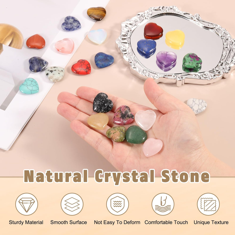 PATIKIL emerald heart crystal, 1-inch size, ideal for DIY jewelry.