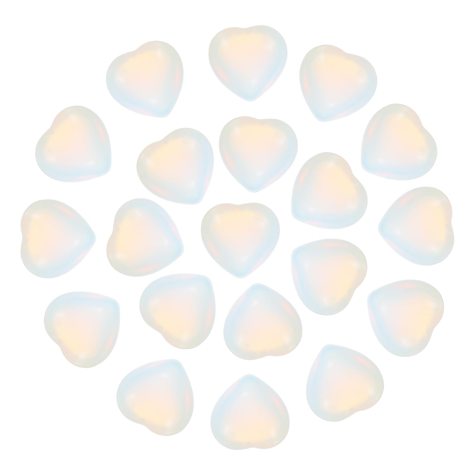 PATIKIL Opalite heart stone with polished surface for a calm handheld ritual