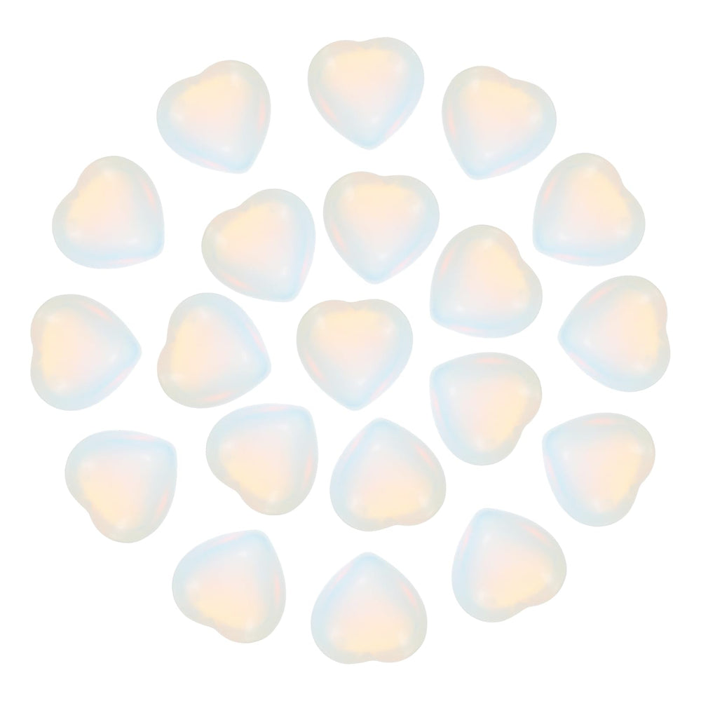 PATIKIL Opalite heart stone with polished surface for a calm handheld ritual