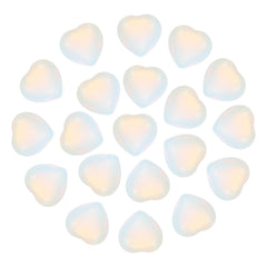 PATIKIL Opalite heart stone with polished surface for a calm handheld ritual