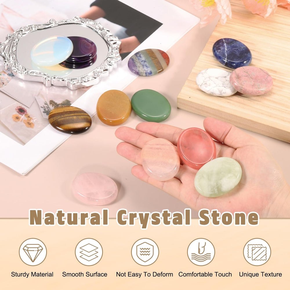 PATIKIL polished surface handheld stone, comfortable grip.