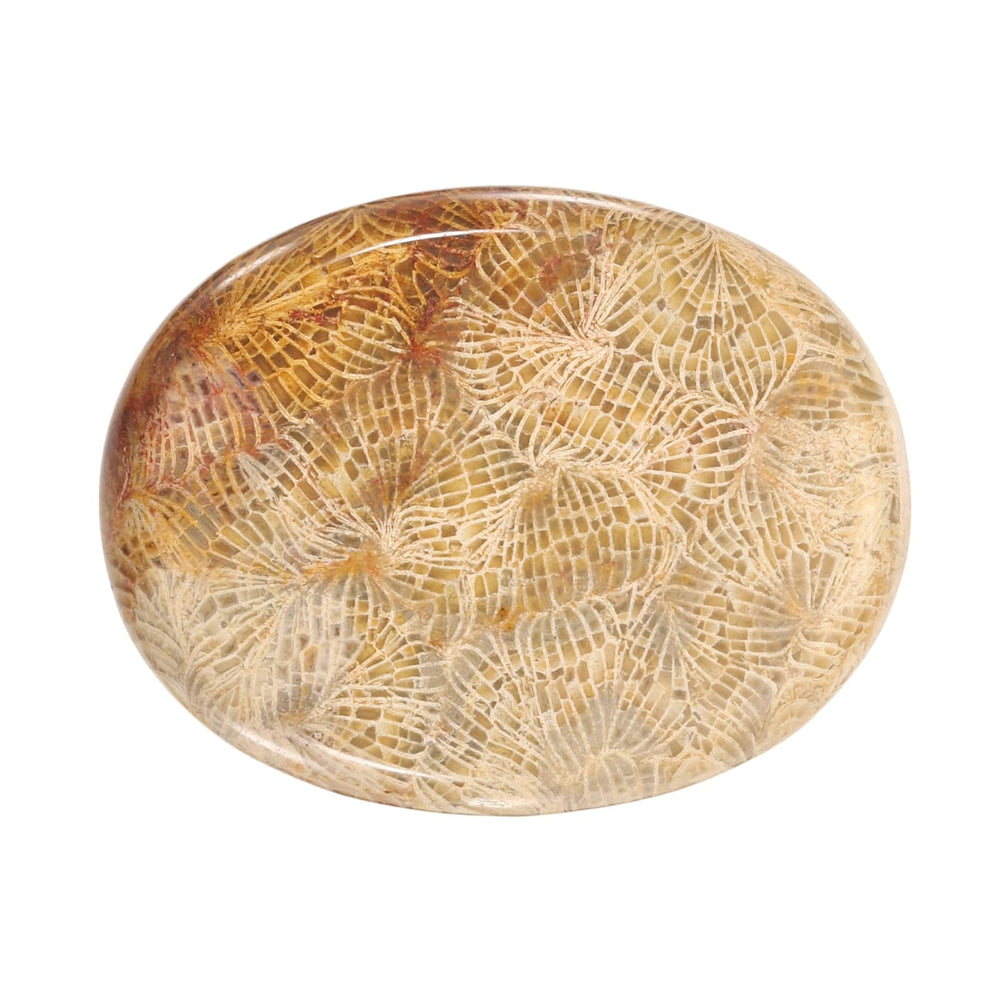 PATIKIL Thumb Worry Stone Flower Brown with smooth, calming touch for handheld use.