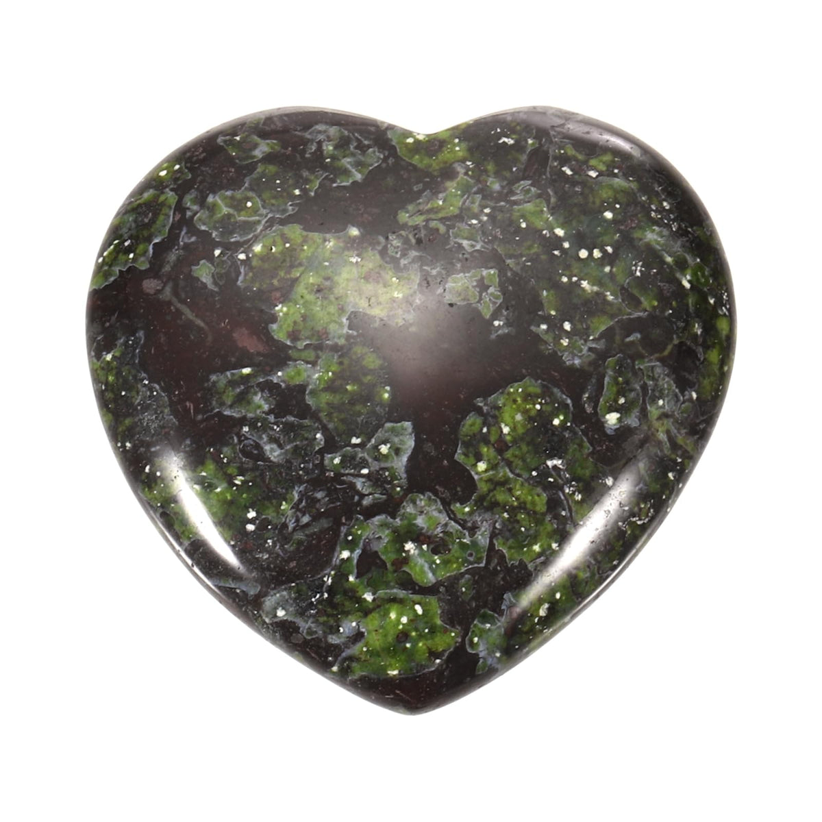 PATIKIL Thumb Worry Stone front view; natural heart crystal for portable calm moments