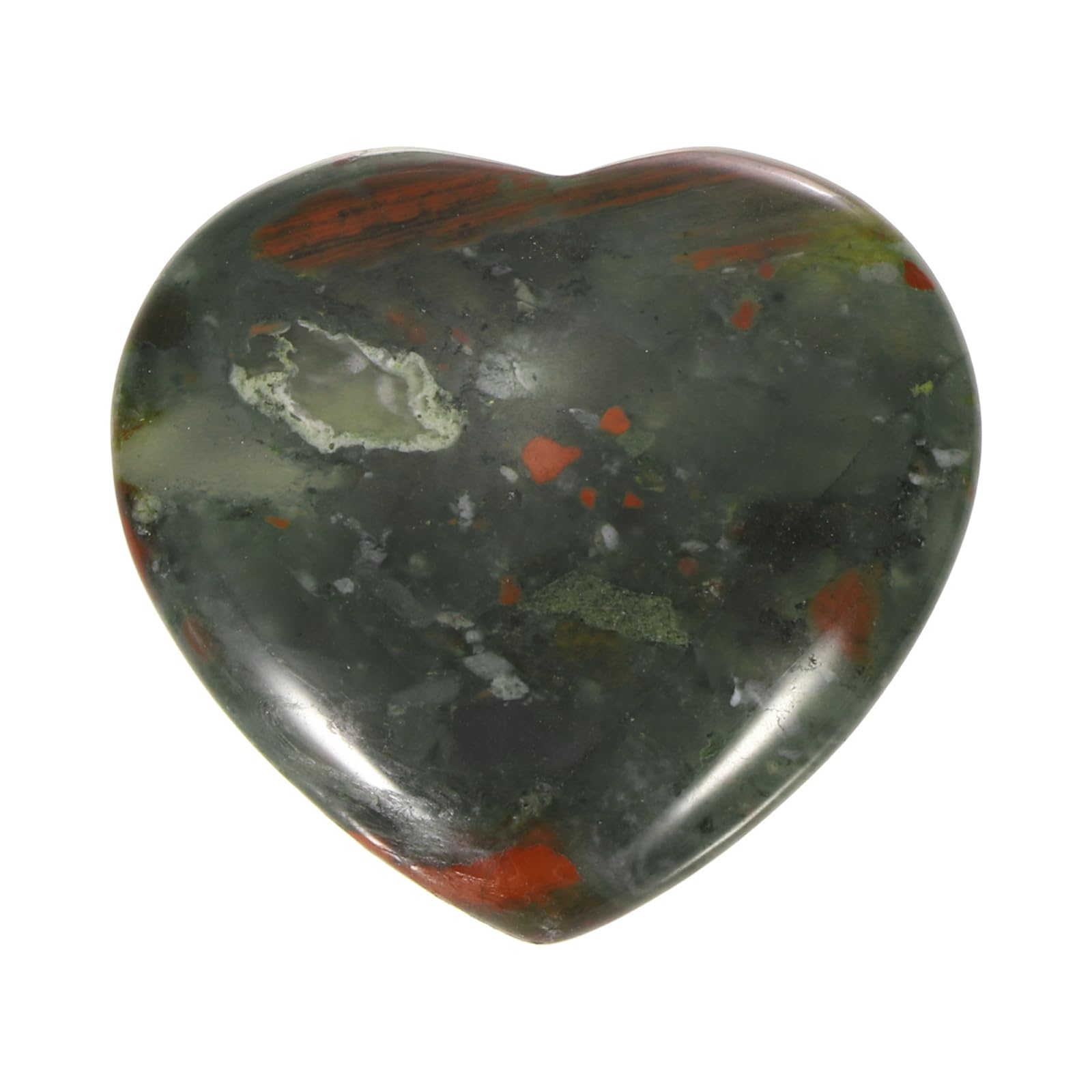PATIKIL Thumb Worry Stone in green-red, portable stress relief for on-the-go calm.