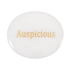 PATIKIL thumb worry stone in oval white marble for on-the-go calm
