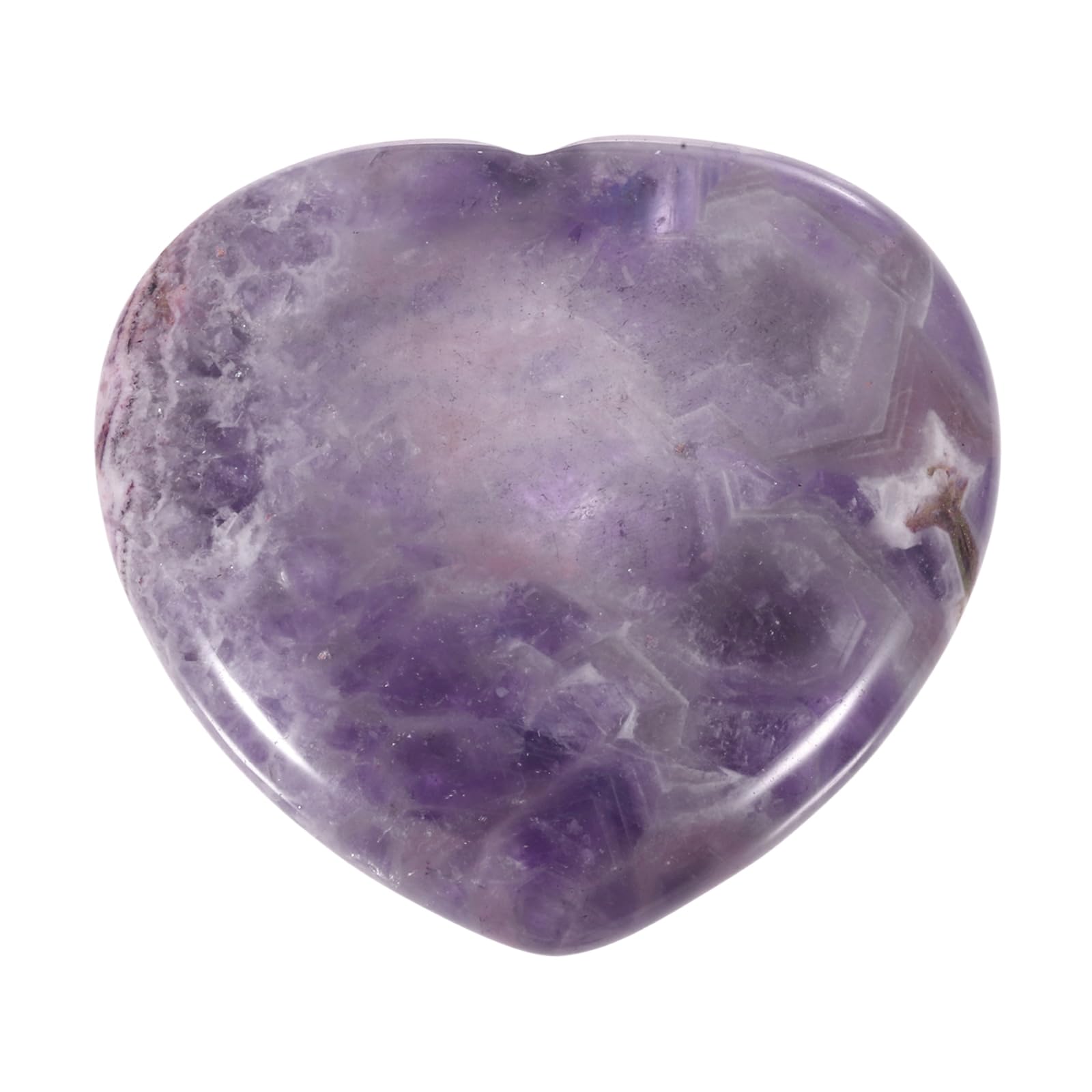 PATIKIL Thumb Worry Stone purple heart 1.6in size, compact calming touch for on the go.