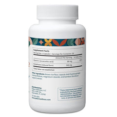 Pattern Wellness glutathione with vitamin C label illustrating added immune support.