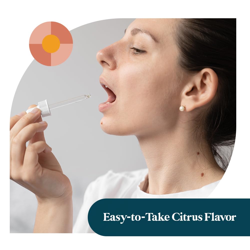 Pattern Wellness B12 drops dropper dispensing under tongue for quick absorption.