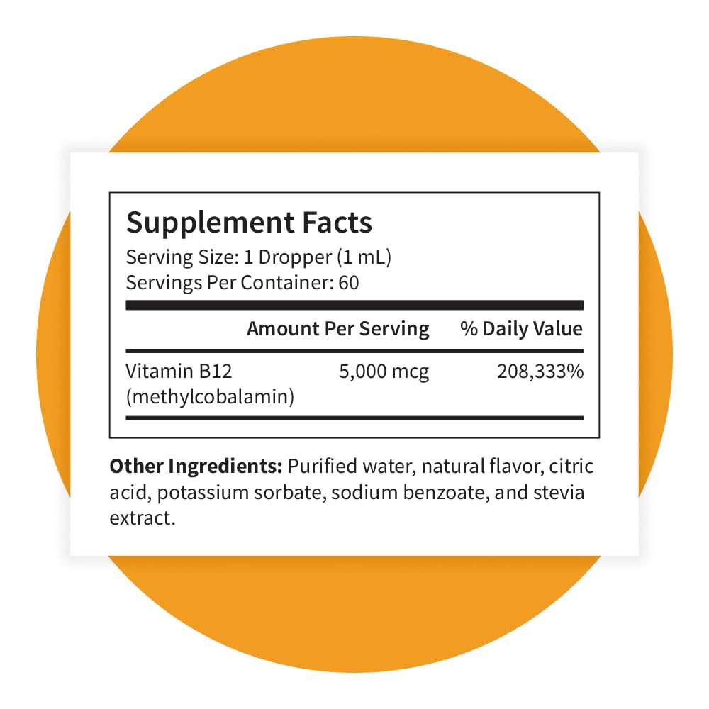 Pattern Wellness B12 drops vegan ingredients emphasized on label.