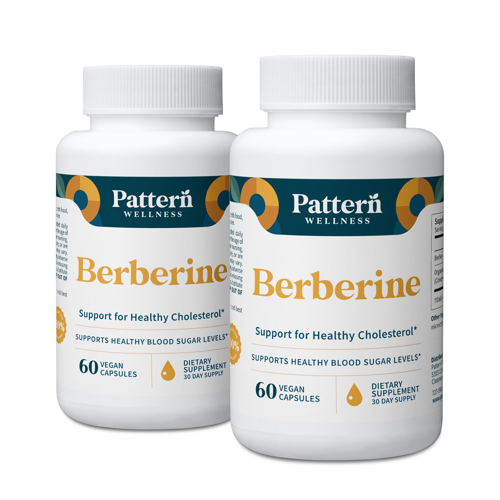 Pattern Wellness Berberine capsules ready for daily metabolic balance.