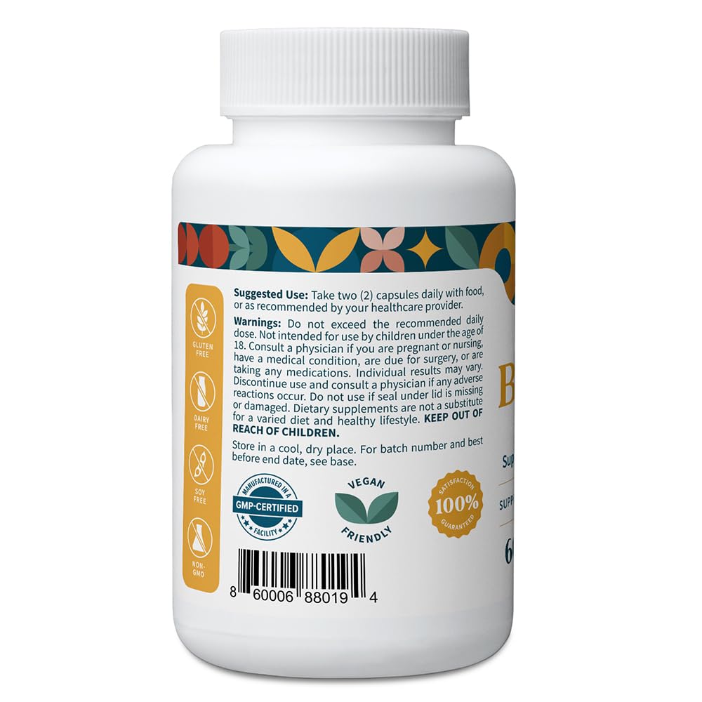 Pattern Wellness Berberine HCl dose label helps track daily intake.