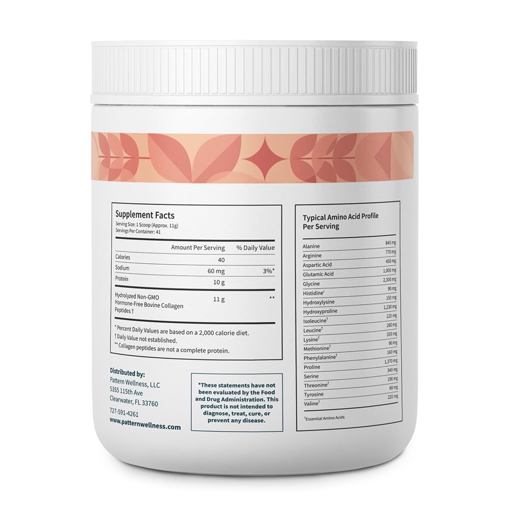 Pattern Wellness Collagen Powder dissolving in water for smooth mixability.