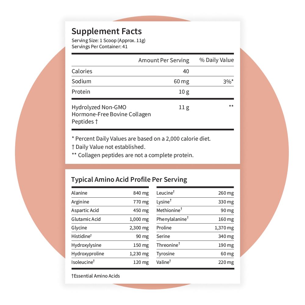 Pattern Wellness Collagen Powder flatlay with ingredients suggesting a clean formula.