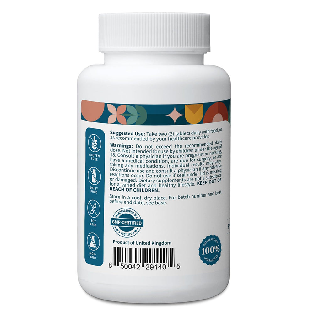 Pattern Wellness Glucosamine Chondroitin Complex bottle back view shows serving size and ingredients