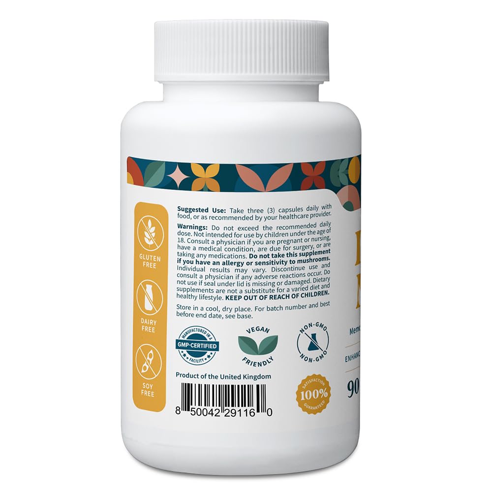 Pattern Wellness Lion's Mane capsules close-up for daily focus support