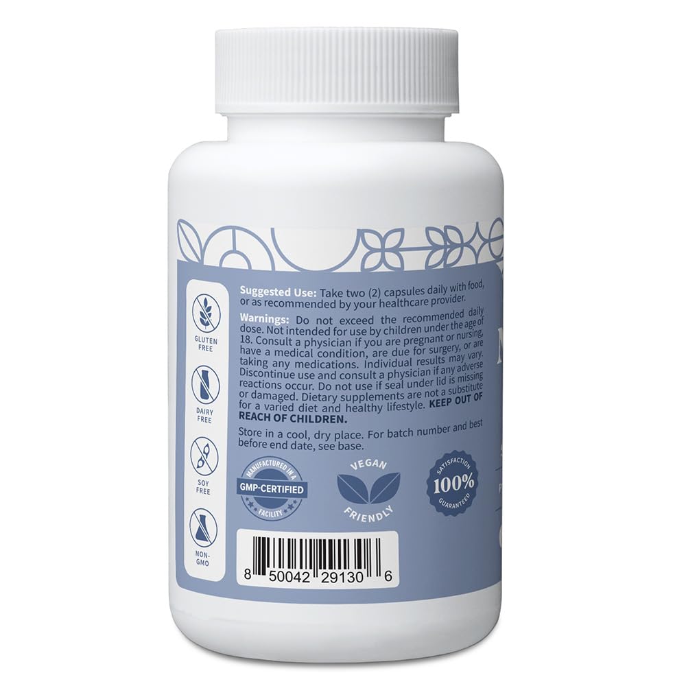 Pattern Wellness Magnesium Complex label close-up, details four magnesium forms and zinc.