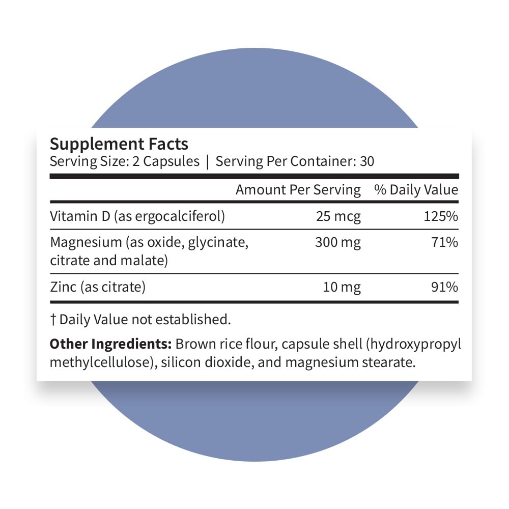 Pattern Wellness Magnesium Complex vegan capsules on shelf, yields holistic daily support.