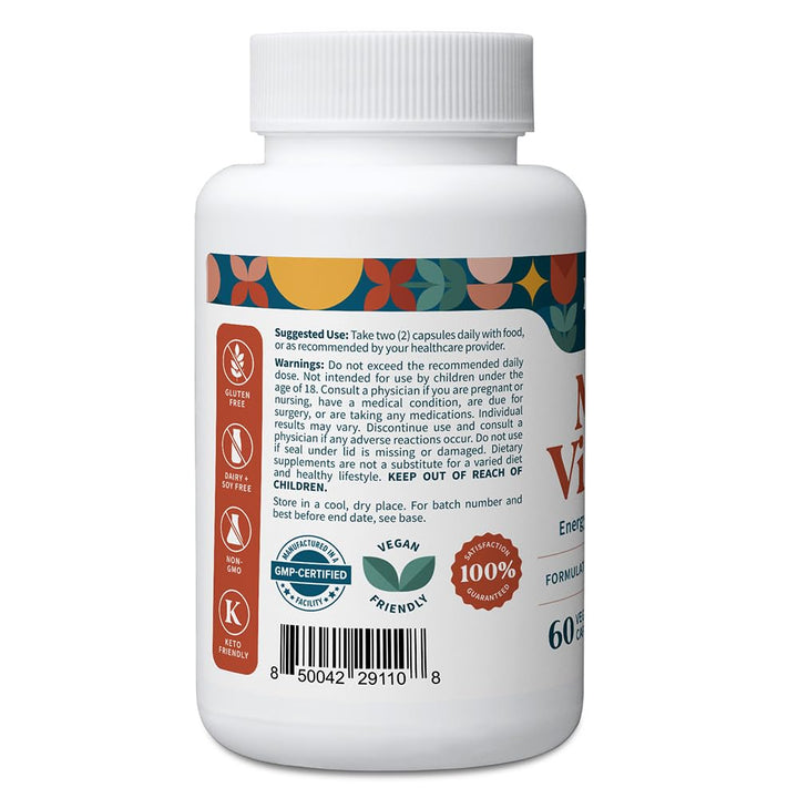 Pattern Wellness multivitamin capsules ready for daily nutrient support.