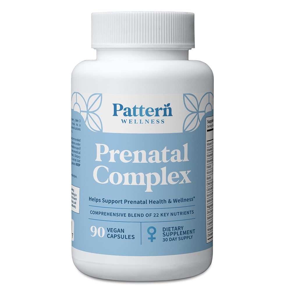 Pattern Wellness Prenatal bottle and capsules for easy daily nutrition during pregnancy