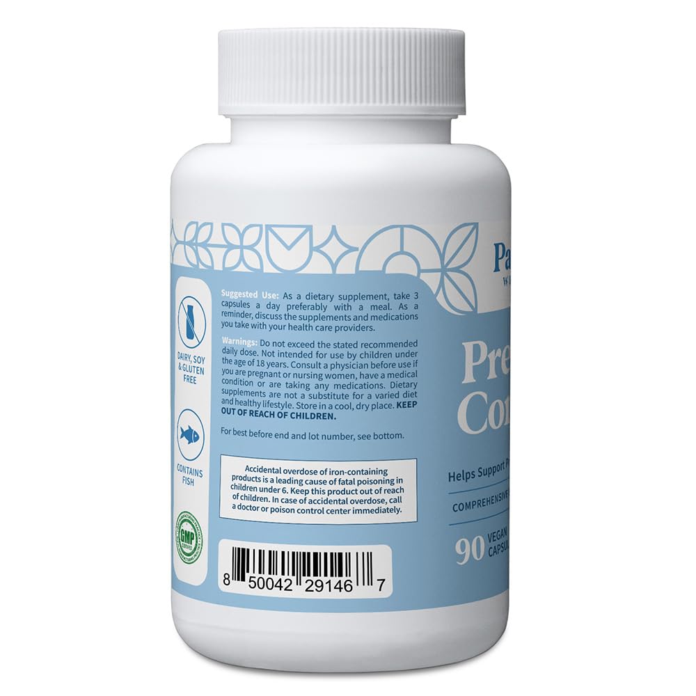 Pattern Wellness Prenatal DHA softgels close-up highlighting omega-3 support for fetal development