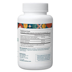 Pattern Wellness quercetin capsules highlight convenient vegan daily supplementation.