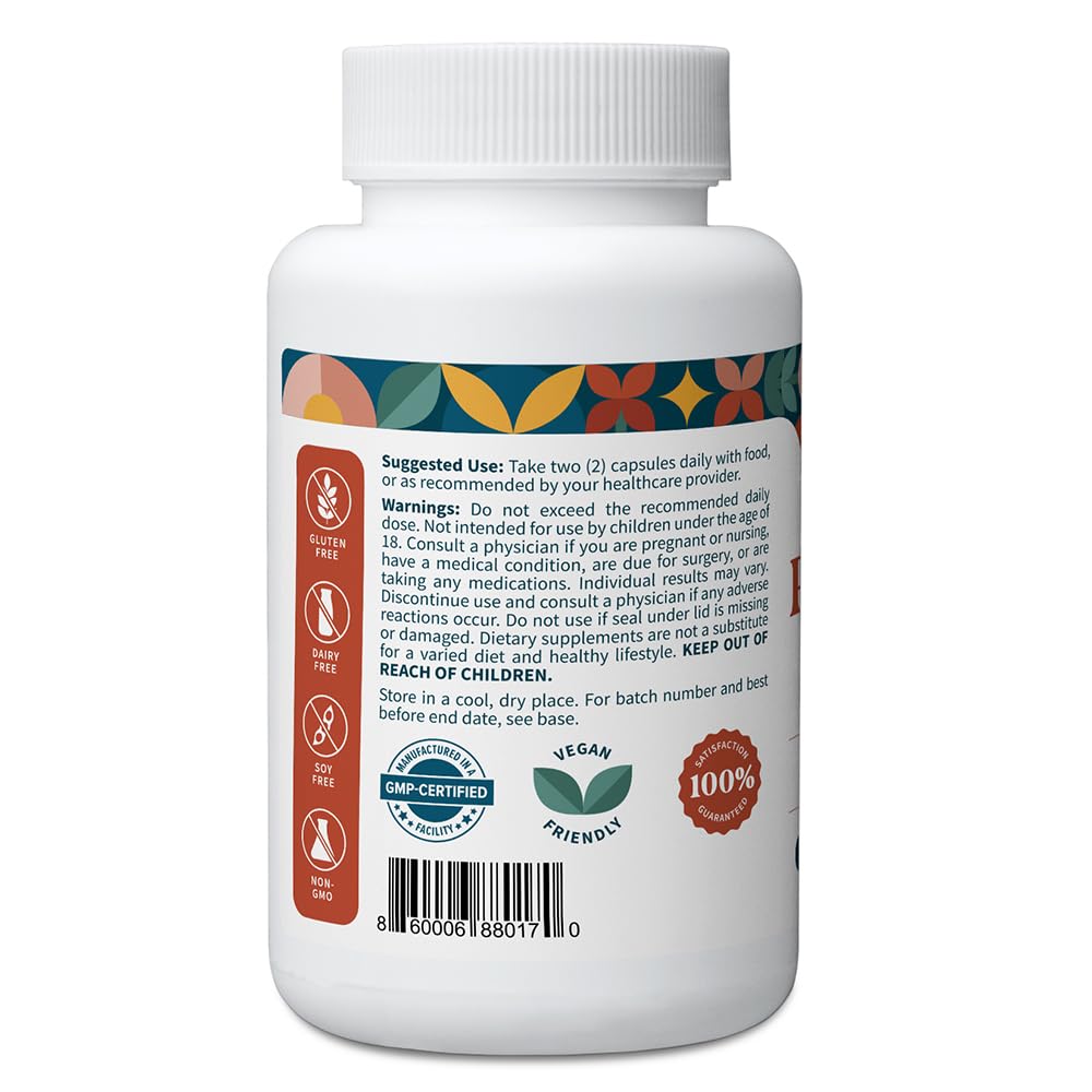Pattern Wellness Resveratrol with Fisetin label close-up showing vegan, gluten-free ingredients