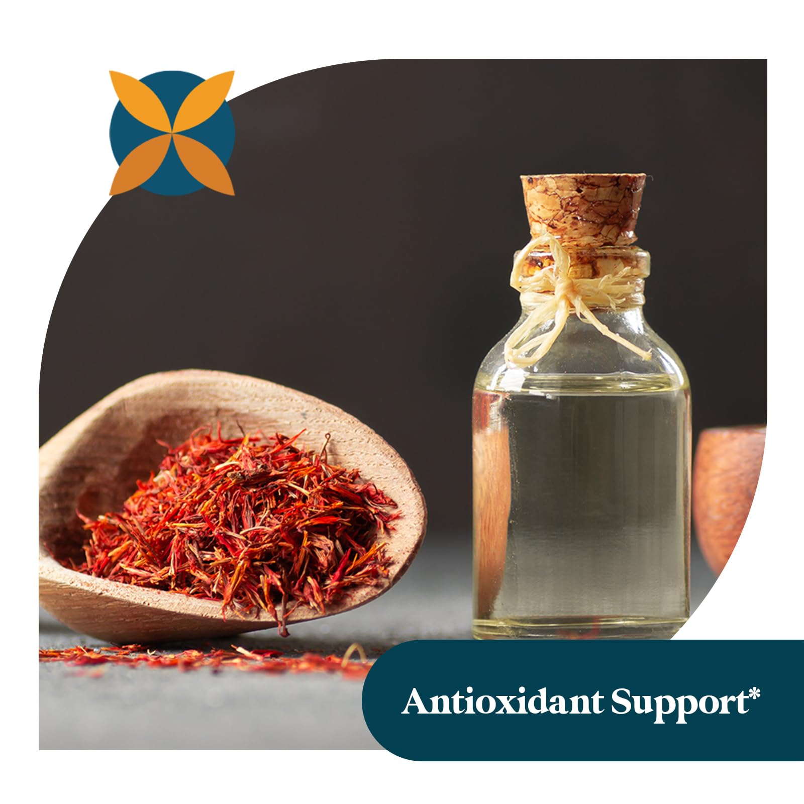 Pattern Wellness saffron extract capsules with label imply antioxidant vitality benefits