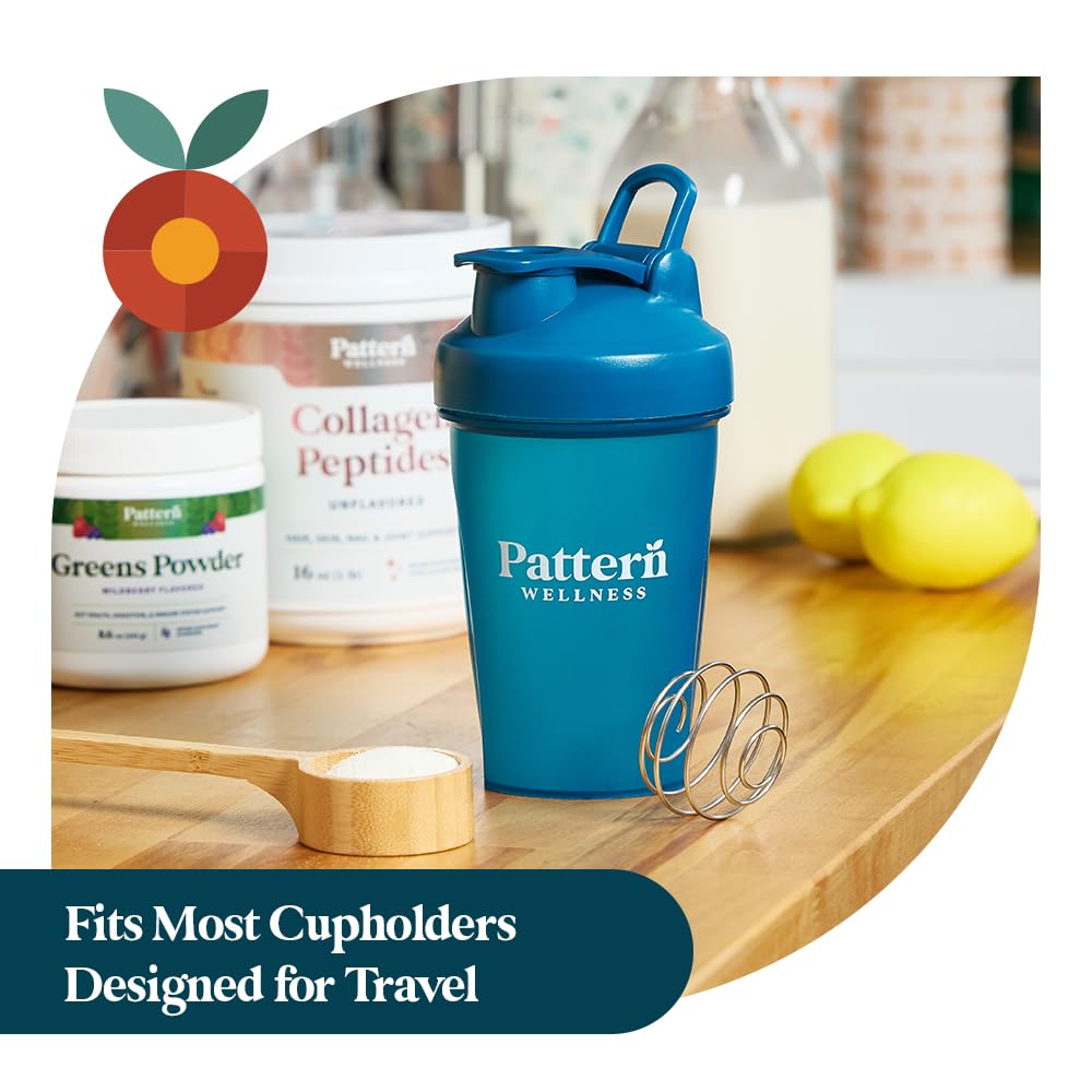 Pattern Wellness shaker bottle made with BPA-free materials for daily use