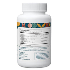 Pattern Wellness Turmeric Curcumin label closeup emphasizes BioPerine absorption benefits.