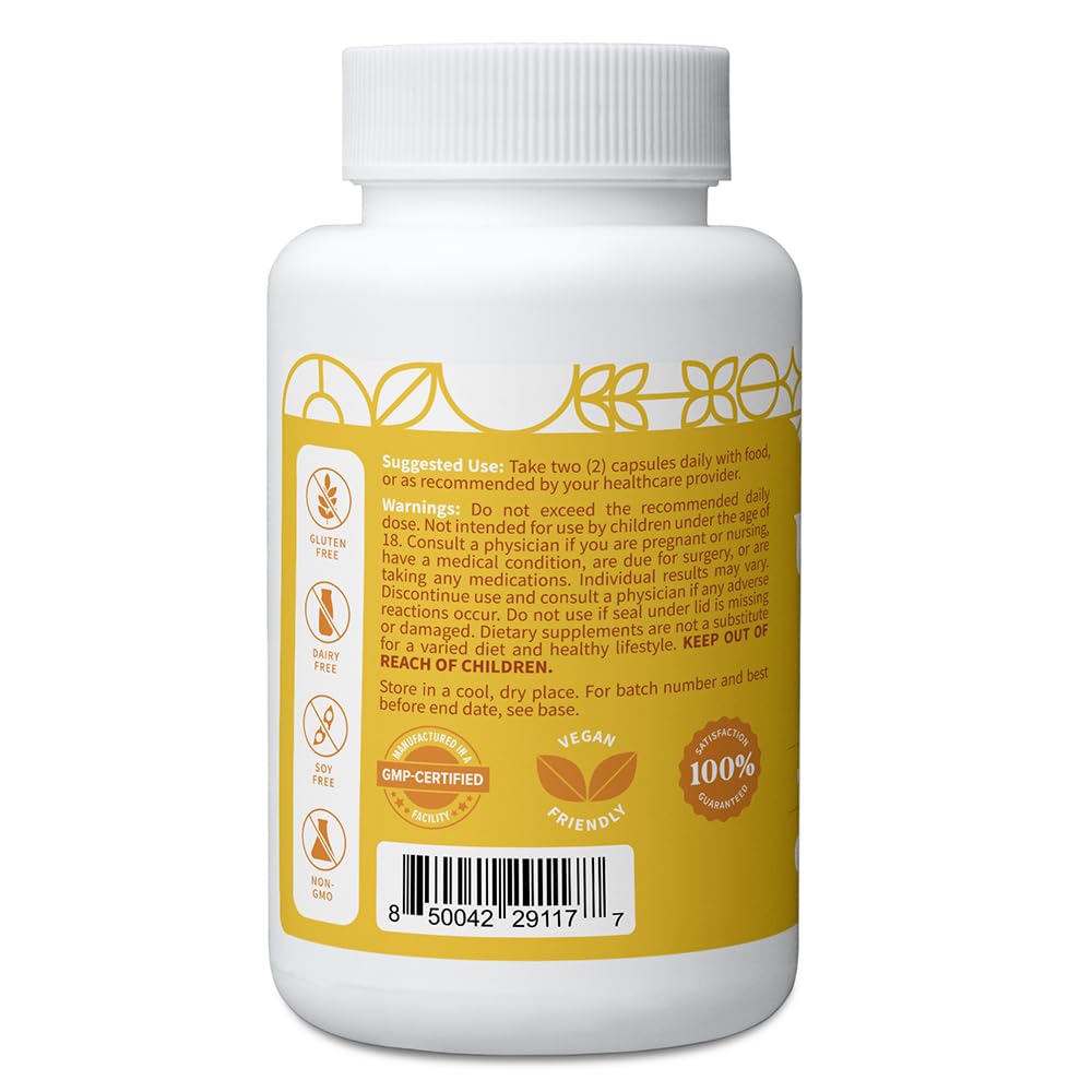 Pattern Wellness Uric Acid Support bottle back shows ingredients list.