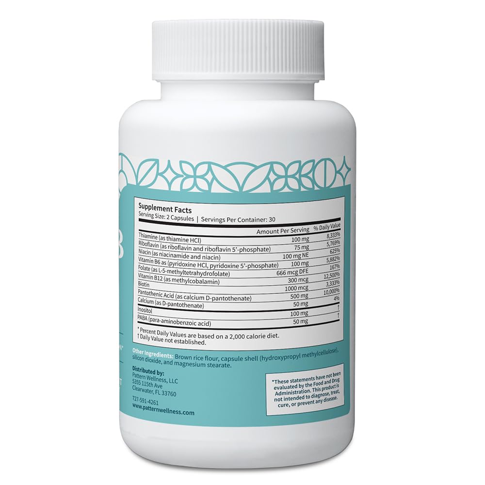 Pattern Wellness bottle cap ensures a secure, travel-friendly bottle.