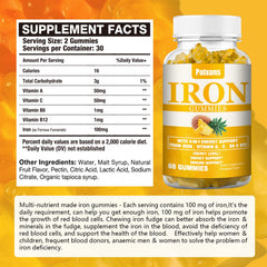 Patxans iron gummies pineapple serving spoon highlighting easy serving